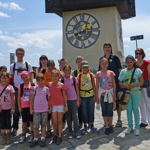 Gruppenfoto beim Uhrturm